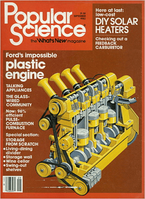 Popular Science Cover showcasing the 2.3 Liter Pinto Polimotor design.