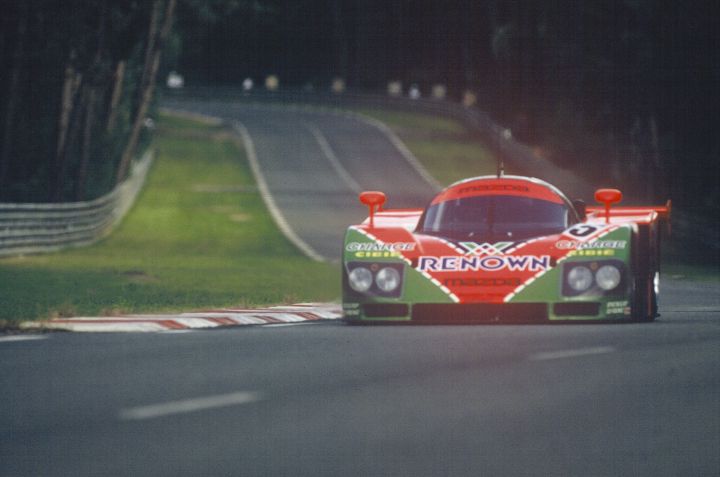 The 1991 24 Hours of Le Mans winning Mazda 787B.
