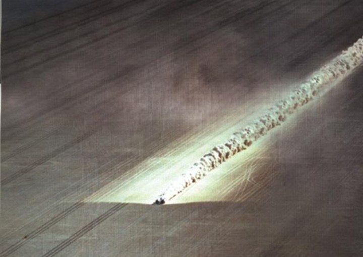 Thrust SSC at Speed.