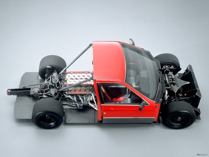 The barely dressed ProCar Alfa Romeo 164.