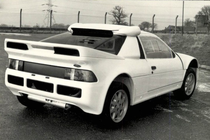 The Ford RS200 in homologation trim.